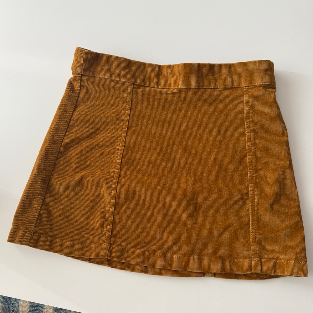 Crewcuts Kids Brown Corduroy Mini Skirt -Adjustable Wiast